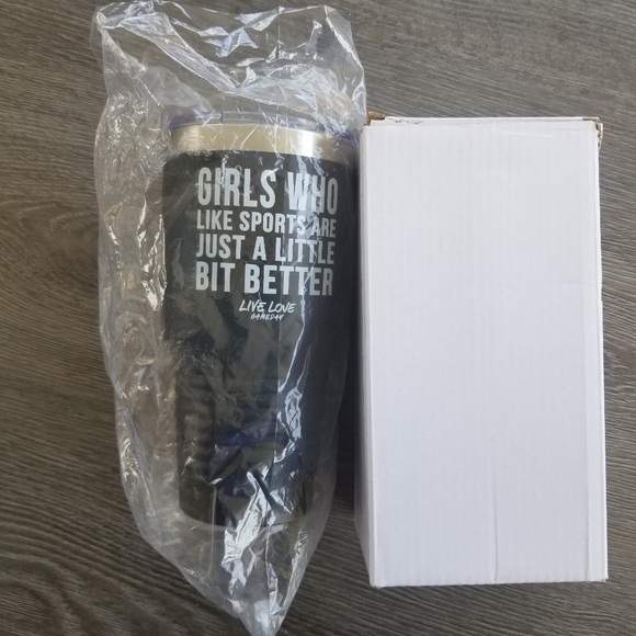 Live Love GameDay Black 32 oz tumbler with lid NWT - Picture 6 of 8